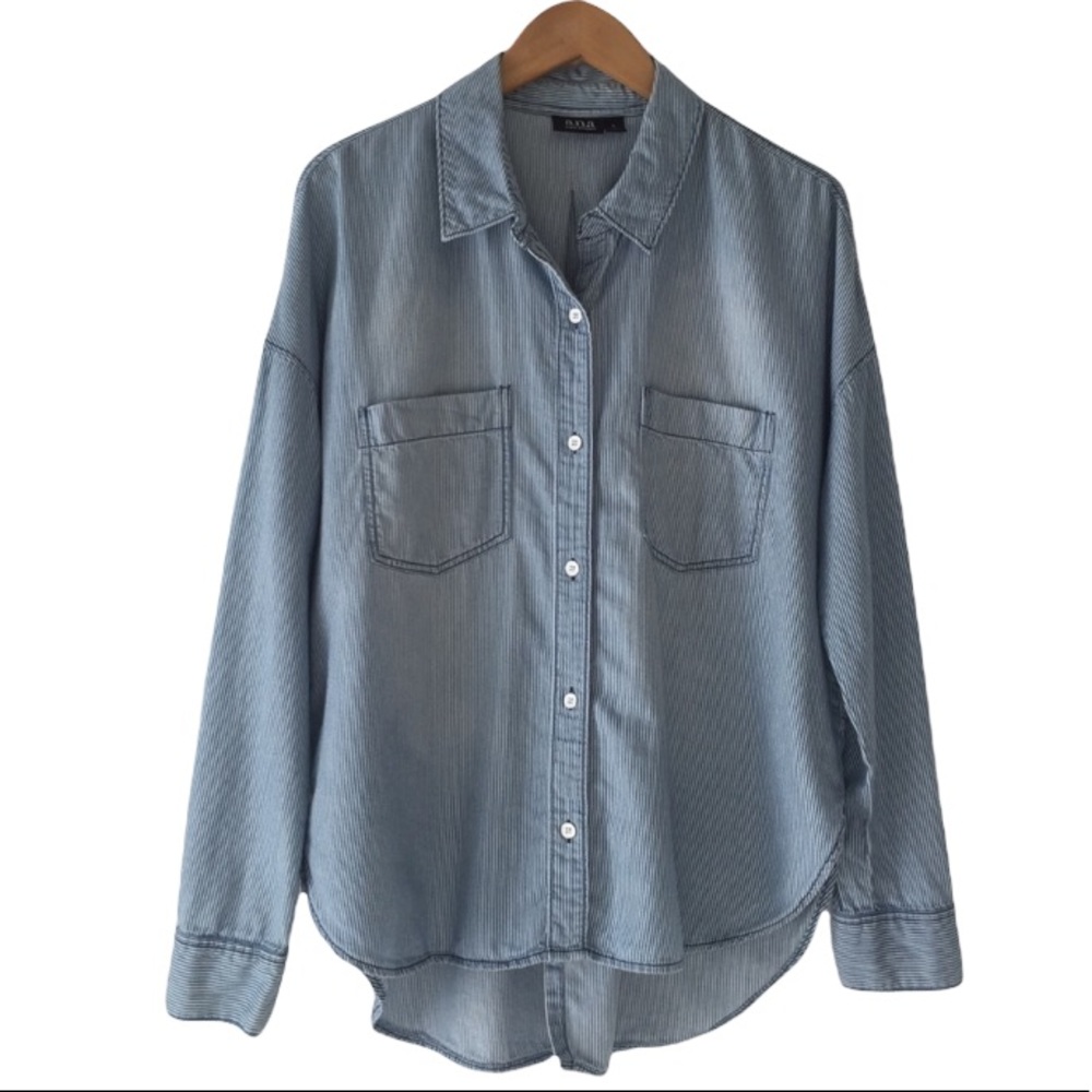 Chambray Button Down By a.n.a
